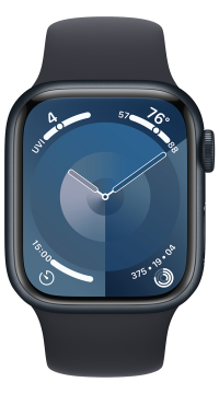 Apple Watch Series 9 Mitternacht 41 mm Aluminium