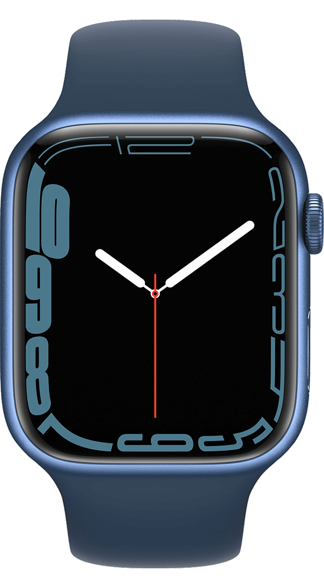Apple Watch Series 7 Blau 45 mm Aluminium 