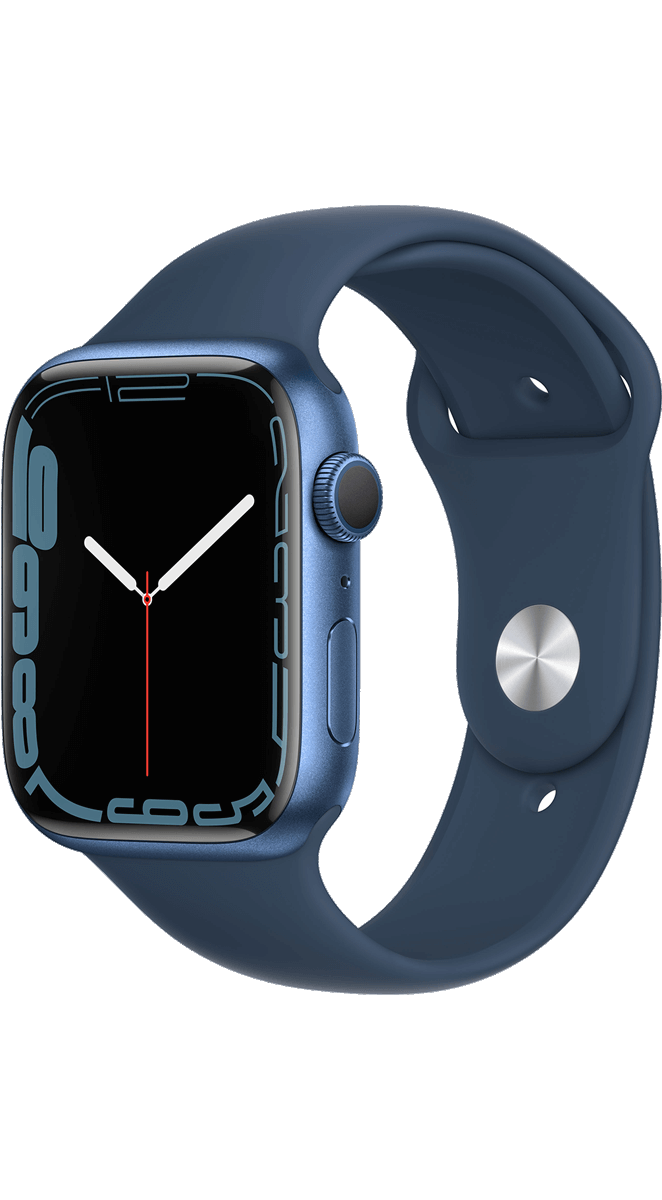 Apple Watch Series 7 Blau 45 mm Aluminium 