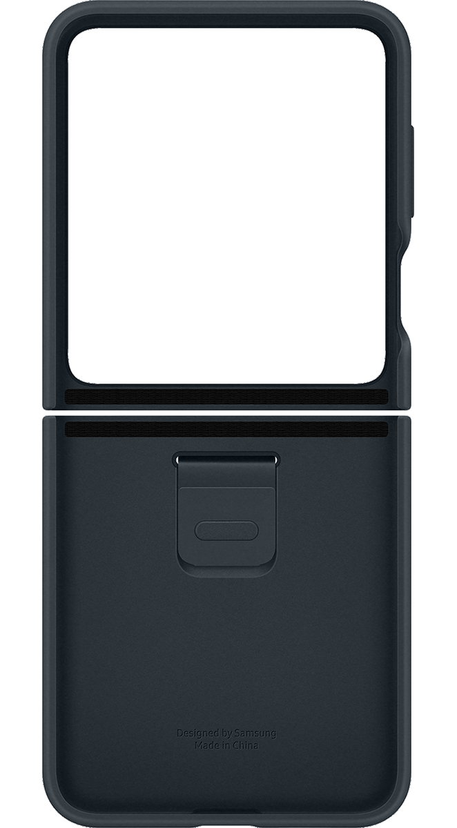 Samsung Galaxy Z Flip5 Silikon Case m. Ring Indigo